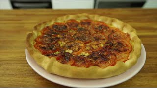 Tarte à la tomate moutarde et herbes de provence [upl. by Atoked]