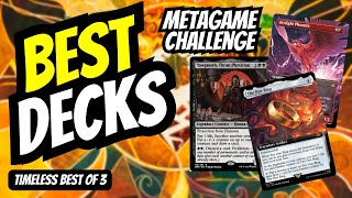 FREE PACKS Best Decks for MTG Timeless Metagame Challenge on MTG Arena [upl. by Bartley]