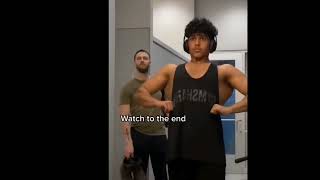 Zyzz bullied kid silences a hater in the gym [upl. by Ahsitneuq]