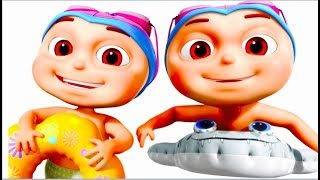 Zool Babies Swimming In A Pool Single  Nursery Rhymes For Children  Five Little Babies [upl. by Arnulfo]