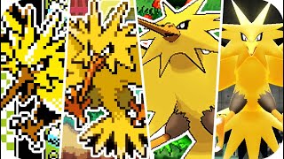 Evolution of Legendary Zapdos Battles 1996  2018 [upl. by Nailuj907]