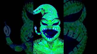 Oogie Boogie Rhinestone Makeup Tutorial 🐛🎃 nightmarebeforechristmas halloweenmakeup crazymakeup [upl. by Guibert]