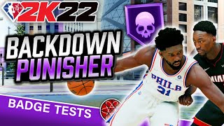 NBA 2K22 Best Finishing Badges 2K22 Post Moves Tips  Backdown Punisher Badge [upl. by Wallas]