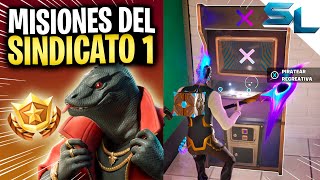 Como COMPLETAR TODAS las MISIONES DEL SINDICATO 1 TEMPORADA 2 CAPITULO 4 FORTNITE [upl. by Berger43]