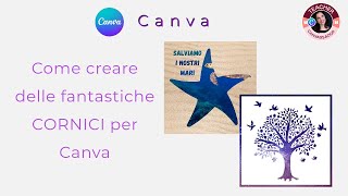 Due modi per realizzare delle CORNICI per CANVA [upl. by Lebiralc729]