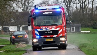 P 1 Brandweer Eanjum TS 024231 naar OMS Alarm Fjellingsreed Ingwierrum [upl. by Jahdiel304]