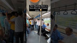 Navi Mumbai METRO Journey  Belapur to Pendhar Route Metro Train Ride shorts mumbai travel [upl. by Eenaej]