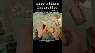 Easy Hidden Paperclips for Your Junk Journals junkjournalideas junkjournaling [upl. by Eenal]