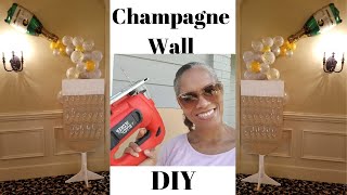 Champagne Wall DIY  Wedding amp Party Props [upl. by Yror]