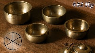 432Hz Cuencos Tibetanos Meditación Sanación Limpieza Relajación Chakras ASMR Binaural 8D [upl. by Swainson174]