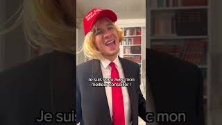 Tu m’avais manqué… 🇫🇷🇺🇸humour mdr drole trump macron jpp blague imitation funny [upl. by Aenotna]