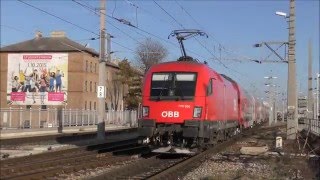 Wien Meidling  ÖBB und DB im Januar 2016 [upl. by Vonni]