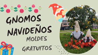 Tutorial como hacer GNOMOS Navideños  Moldes GRATIS [upl. by Gwenneth]