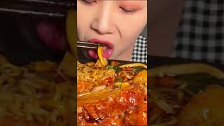 delicious noodle shorts mukbang eatingshow [upl. by Wernick875]