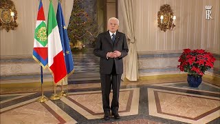 Mattarella nel discorso di fine anno quotContro la guerra fare spazio alla cultura della pacequot [upl. by Mamoun]