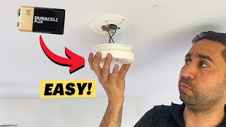 Smoke Alarm Battery Replacement  Super simple [upl. by Ahsinahs211]