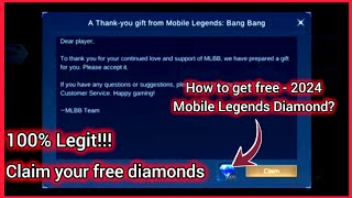 How to get Mobile Legends Diamonds 2024  May libreng diamond ba sa MLBB [upl. by Sadella434]