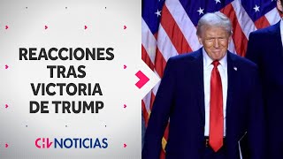 REACCIONES en Estados Undios tras el triunfo de Donald Trump en las elecciones  CHV Noticias [upl. by Sinnel]