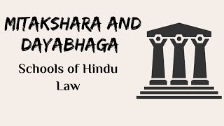 Mitakshara and Dayabhaga Schools of Hindu law  Family Law  Handwritten Notes [upl. by Trembly]