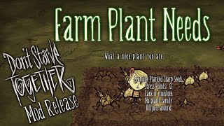 Dont Starve Together Mod Release Farm Plant Needs [upl. by Donald841]