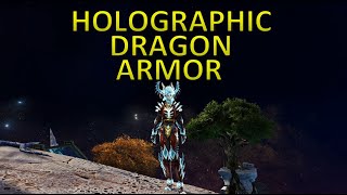 GW2  Full Holographic Dragon Armor Set Dragon Bash Rewards [upl. by Tonia7]