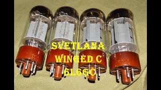 Amp Testing a quad of Svetlana Winged C 6L6GC to sell on ebay [upl. by Adnilra]