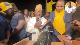 FULL SPEECH  HE Ousainou Darboe addresses party supporters at his home in Pipe Line [upl. by Natal980]