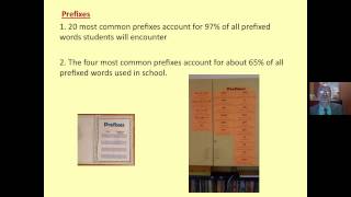 TEACHING PREFIXES SUFFIXES AND ROOTS [upl. by Eneloc71]