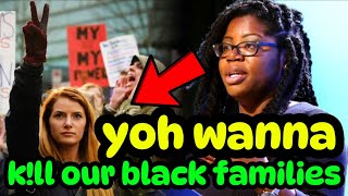 BRAVE BLACK WOMAN EXPLAINS HOW WHYTE PEOPLE USES FEMINISM TO ERASE BLACK AMERICAN FAMILIES  SAD [upl. by Mirelle]