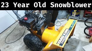 Bringing a 23 year old snowblower back to life  Part 1 [upl. by Suoiradal]