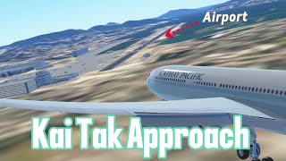 Full approach into Kai Tak Airport  Trying the imfamous approach [upl. by Zeph100]