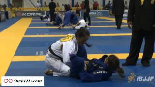 Leticia Ribeiro vs Ariadre de Oliveira Female Black Belt Worlds 2014 [upl. by Vel488]