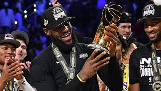 The Lakers FULL Trophy Presentation amp LeBron MVP Speech 🏆 [upl. by Held79]