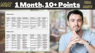 Maximize Your Final Month MCAT Studying [upl. by Ahseiyk]