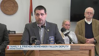 Stone County sheriff says agency is ‘heartbroken’ over the loss of Deputy Justin Smith [upl. by Nylidam]