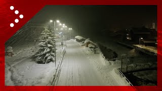 Gressoney isolata alto rischio altre valanghe le strade appaiono deserte immagini drone [upl. by Nolla]