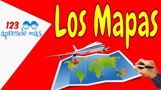 El mapa ¿Que es el mapa Tipos de mapas Para niños de primaria [upl. by Ayotaj312]