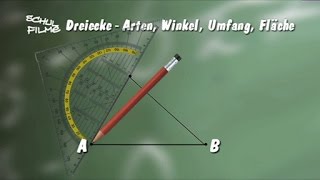 Dreiecke  Arten Winkel Umfang Fläche  Trailer Schulfilm Mathematik [upl. by Isied89]