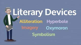 ESL  Literary Devices 2 Alliteration Imagery Oxymoron Hyperbole and Symbolism [upl. by Timmons]