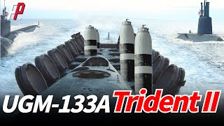 UGM133A Trident IIThe USs Primary SubmarineLaunched Ballistic Missile [upl. by Llebasi]