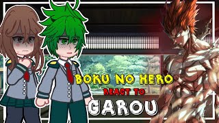 Boku no Hero MHA React to Garou  One PunchMan  Gacha react [upl. by Joice]