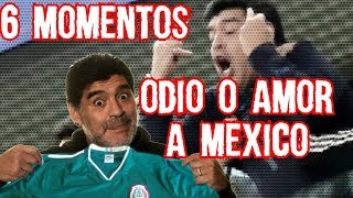 6 Momentos de Diego Armando Maradona con México Microtop Boser Salseo [upl. by Enayr426]