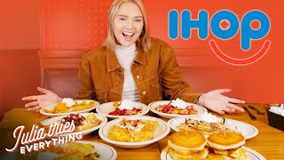 Trying IHOPs ENTIRE Pancake And Crepe Menu [upl. by Murrah]