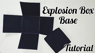 How to make Explosion Box Base  Stepbystep Tutorial  Explosion Box  DIY [upl. by Nos]