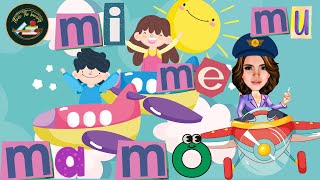 Mm and Vowel Sound Blends  ma me mi mo mu English Phonics  ConsonantVowel Pattern [upl. by Ayr]