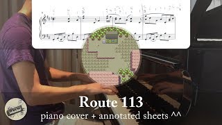 quotRoute 113quot from quotPokémon RSEquot  Piano Cover  Sheets [upl. by Vijar]