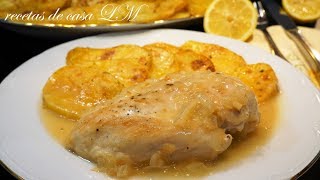 POLLO AL LIMÓN RECETA FÁCIL  RÁPIDA Y ECONÓMICA [upl. by Chilt341]