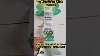 Metamorfosis Katak 2 DimensiPeragaIPA DaurhidupIPASIKMKurikulummerdekaMetamorfosissempurna [upl. by Kcirddec572]