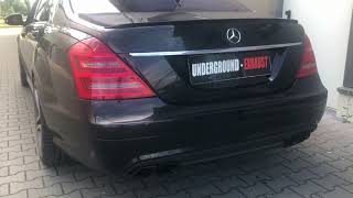 Underground Exhaust Mercedes W221 S420 CDI Stage 3 V8 Diesel Sound [upl. by Notsla]