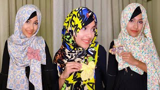 Make your simple hijab cute with bow pins ft Afii Hijab Gallery  Noshin Nower [upl. by Anelak259]